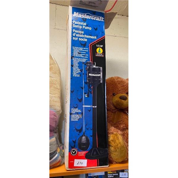 MASTERCRAFT PEDESTAL SUMP PUMP