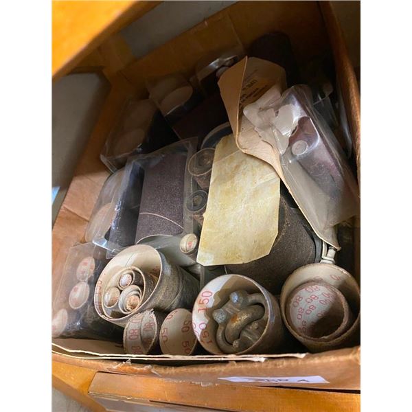BOX LOT OF ASSORTED SANDER ROLLERS