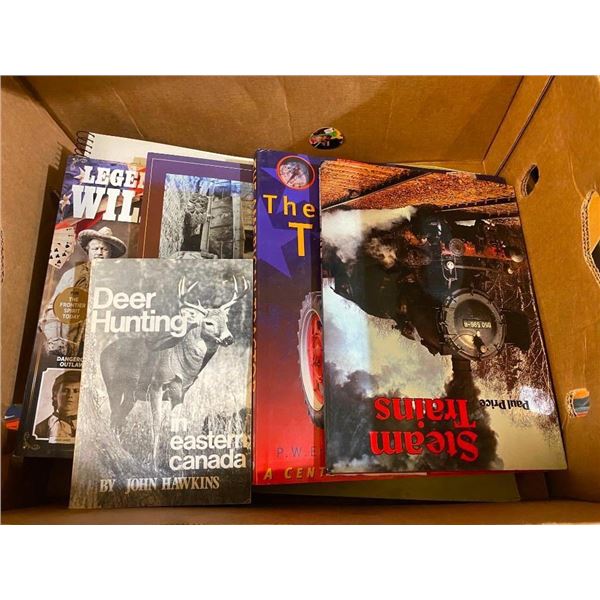 BOX LOT ASSORTED BOOKS