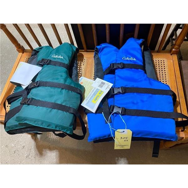 2 CABELLA LIFE JACKETS