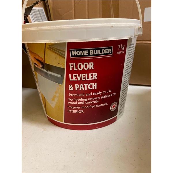 PAIL OF FLOOR LEVELER AND PATCH