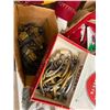 Image 1 : BOX LOT OF CABINET HINGES AND HANDLES