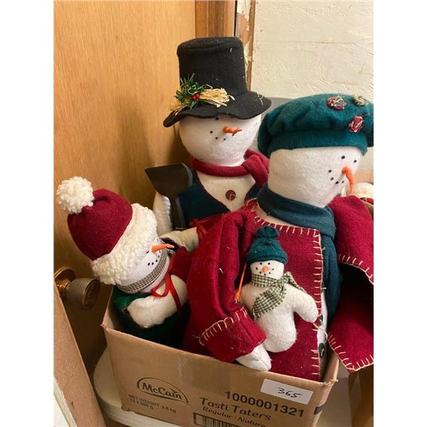 3 SNOWMAN DECORATIONS