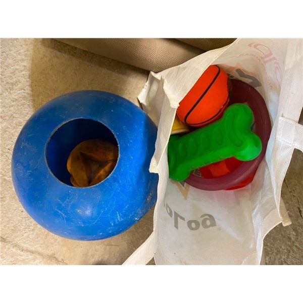 BAG LOT OF DOG TOYS