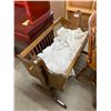 Image 1 : WOODEN BABY CRADLE