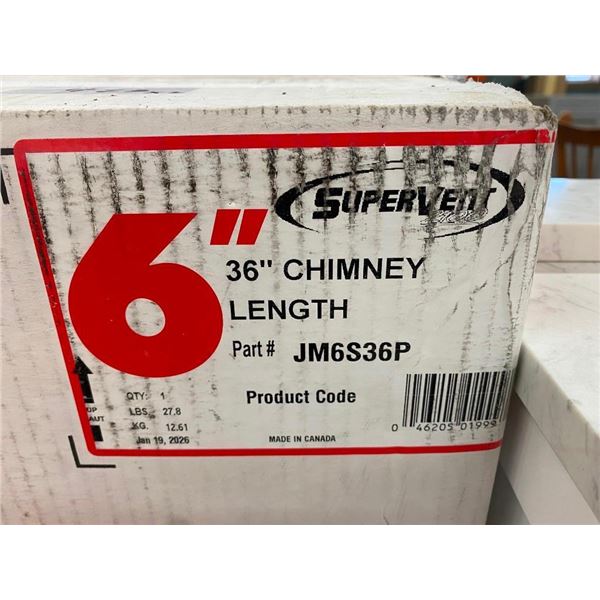 36 X 6 INCH FLUE SECTION