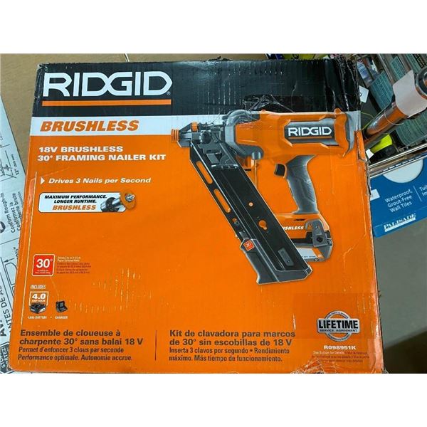 RIGID 18 V FRAMING NAILER KIT