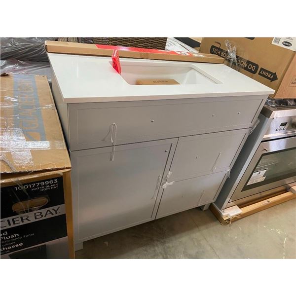 36 IN VANITY WITH TOP AND BACKSPLASH