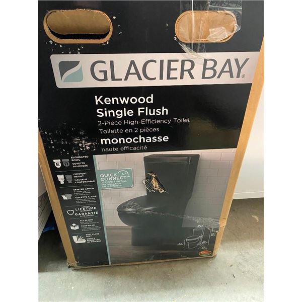 KENWOOD BLACK COLOURED 2-PC TOILET-COMPLETE