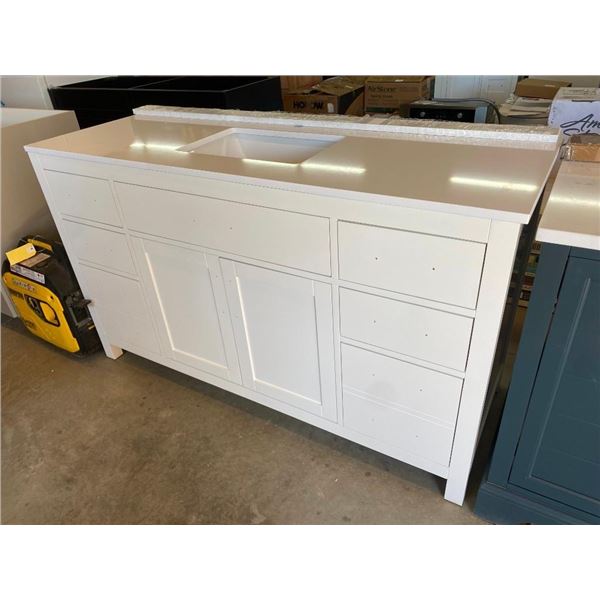 60 INCH VANITY WITH TOP AND BACKSPLASH