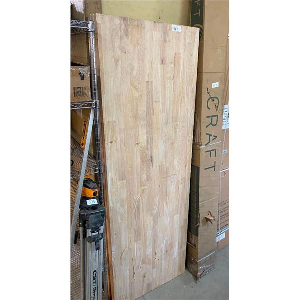 25 X 74 X 1-1/2 INCH BUTCHER BLOCK COUNTERTOP