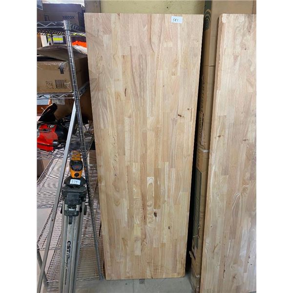 25 X 74 X 1-1/2 INCH BUTCHER BLOCK COUNTERTOP