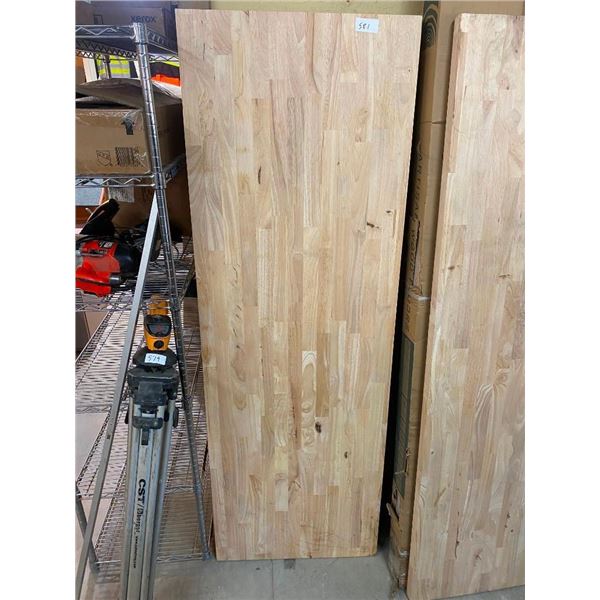 25 X 74 X 1-1/2 INCH BUTCHER BLOCK COUNTERTOP
