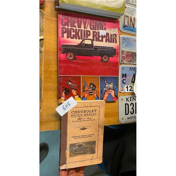 2 OLD VEHICLE MAINTENANCE MANUALS