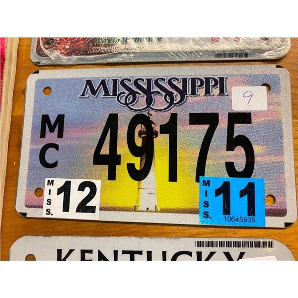 MISSISSIPPI MOTORCYCLE LICENSE PLATE