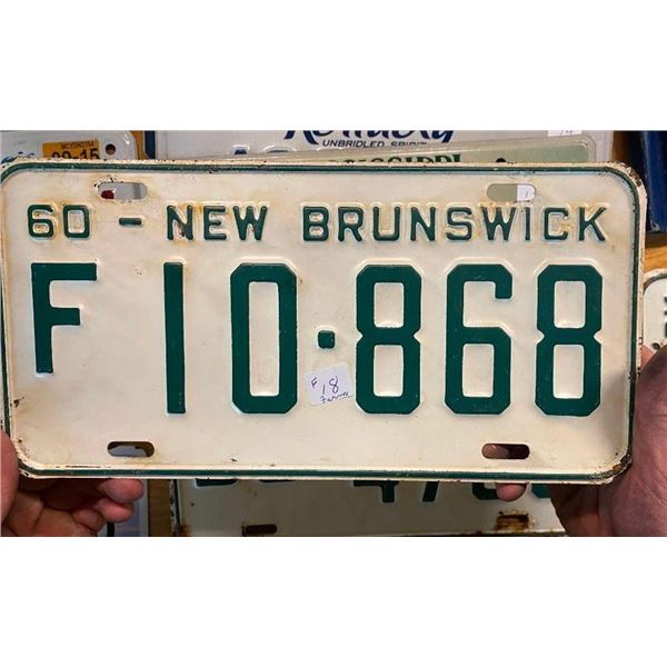 NB LICENSE PLATE