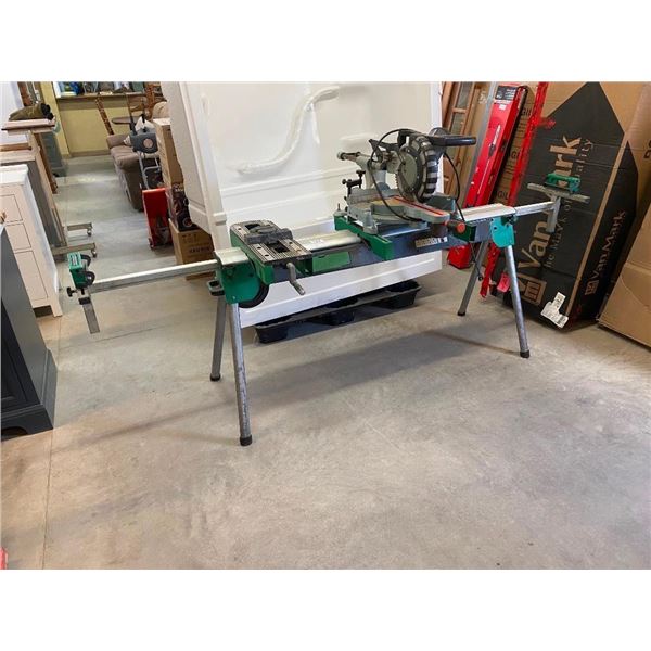 5 FT CHOP SAW EXTENDABLE BENCH WITH KING CANADA 10 INCH CHOP SAW