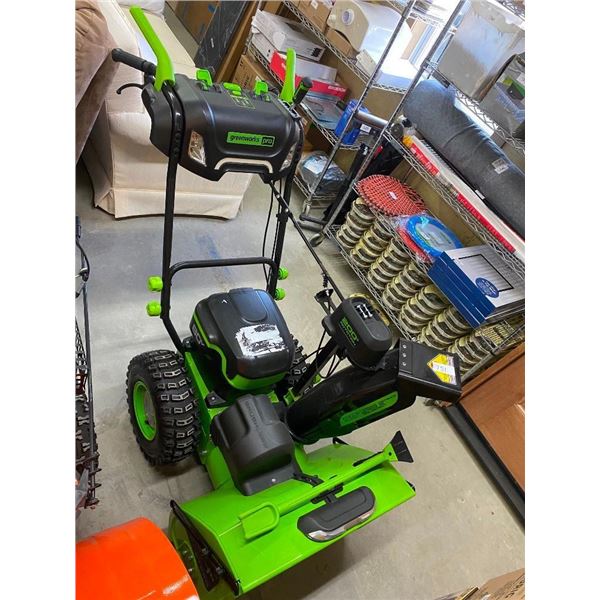 GREENWORKS 24 INCH BATTERY-POWERED SNOW BLOWER