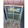 Image 1 : 2 OF 26.5 X 25 INCH GLASS WINDOW PANE INSERTS
