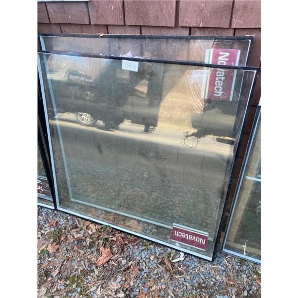 2 OF 32.5 X 30.5 INCH WINDOW PANE INSERTS