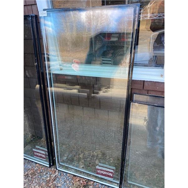2 OF 25 X54.5 INCH WINDOW PANE INSERTS