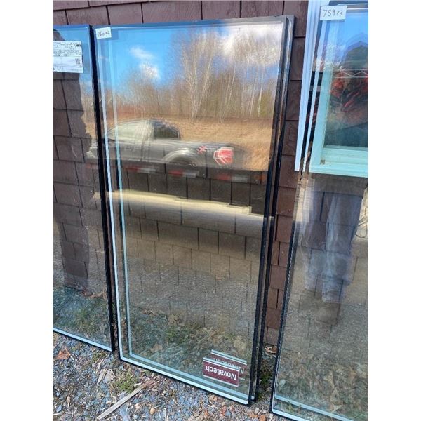 2 OF 25 X54.5 INCH WINDOW PANE INSERTS
