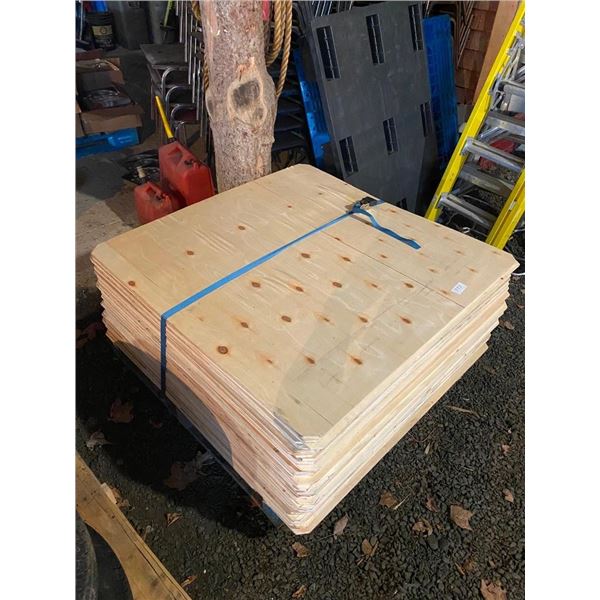 42.5 X 42.5 X 3/8 INCH PLYWOOD