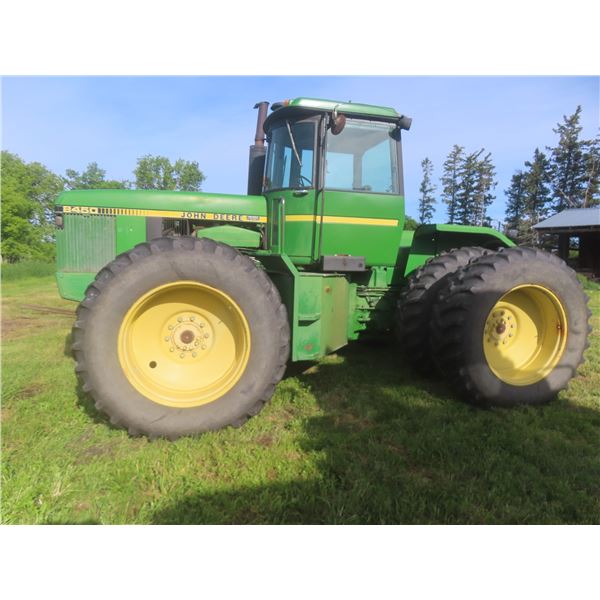 John Deere 8450 4WD, Quad-Range Shift, Triple Hydraulics, 1000 PTO, 18.4 R38, 8413 Hrs