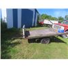 Image 1 : Bumper Hitch Homemade Flat Deck Trailer, 9 Ft x 78" W, 13" Tires