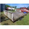 Image 2 : Bumper Hitch Homemade Flat Deck Trailer, 9 Ft x 78" W, 13" Tires