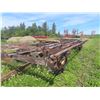 Image 10 : AM Hay Trailer w/ Steel Rack, 25 Ft, 11 Bale, 920 Tires, Auto Steer