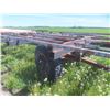 Image 4 : AM Hay Trailer w/ Steel Rack, 25 Ft, 11 Bale, 920 Tires, Auto Steer