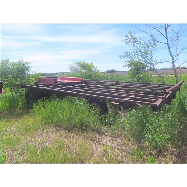 11-14 Bale Hay Trailer, 27 Ft, Steel Frame, Needs Hub and Bearings