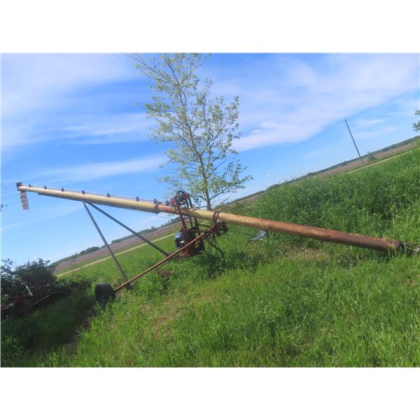 Westfield 7" Grain Auger, 42 Ft, 13 HP Gas Engine