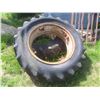 Image 3 : 2 x 18.4-38 Tires w/ Rims and Spacers