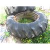 Image 4 : 2 x 18.4-38 Tires w/ Rims and Spacers
