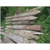 Image 4 : 40 Treated Sharpened Corral Fence Posts, 8 Ft Long, 5-8" Dia