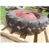 Image 4 : Tractor Tire w/ Rim, 11.2-28