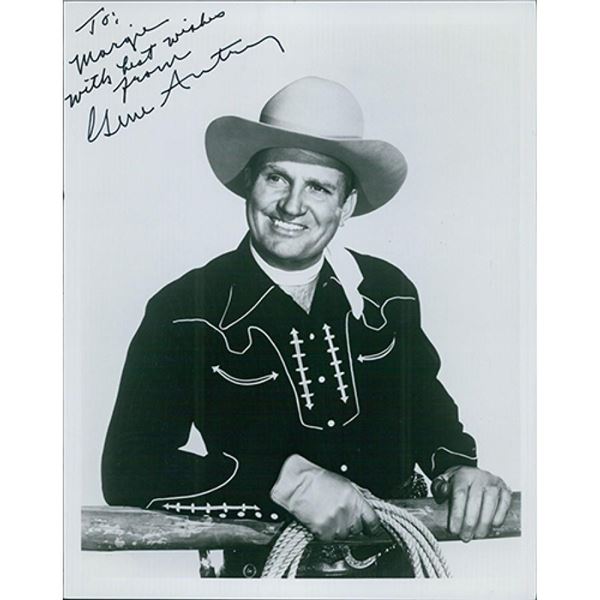 The Singing Cowboy Gene Autry Signed Photo