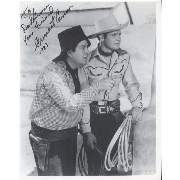 Billy The Kid Sunset Carson signed movie still photo