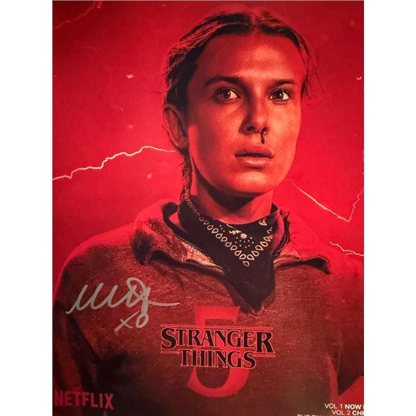 Stranger Things Millie Bobby Brown signed photo