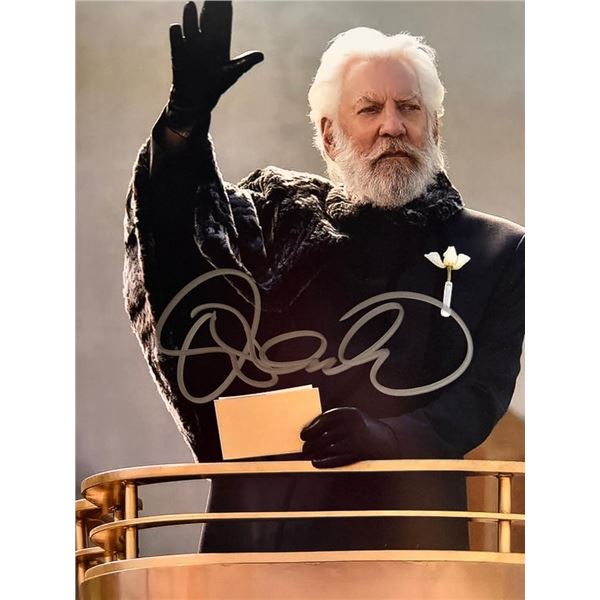 The Hunger Games Donald Sutherland signed photo
