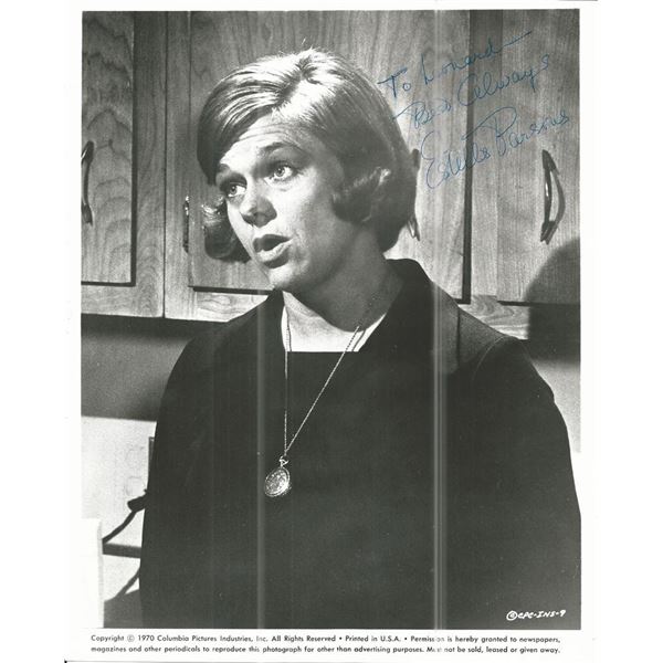 Bonnie and Clyde Estelle Parsons Signed Photo