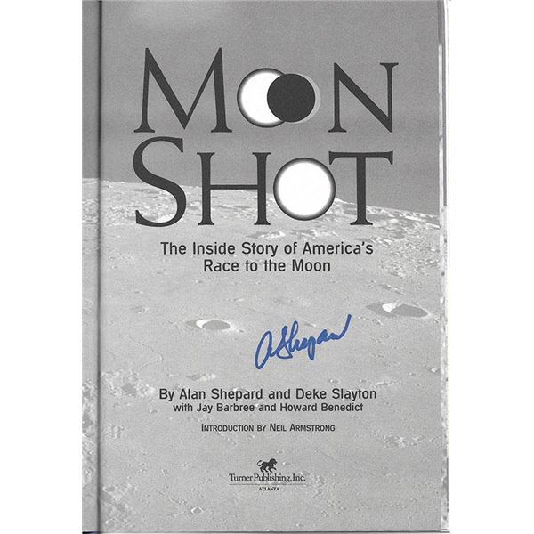Astronaut Alan Shepard signed book