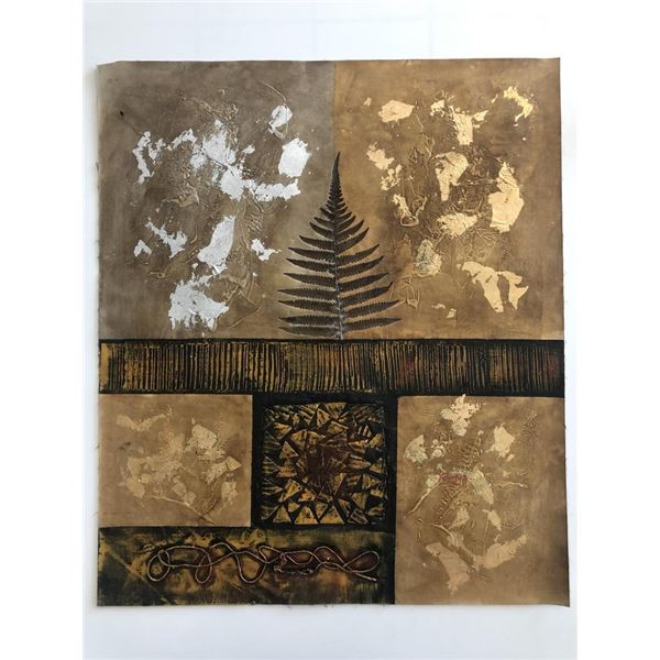 Textured Fern original painting on canvas original painting on canvas