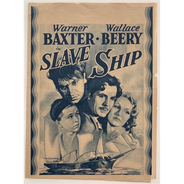 Slave Ship unsigned promo flier
