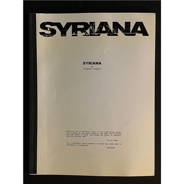 2004 Syriana Script