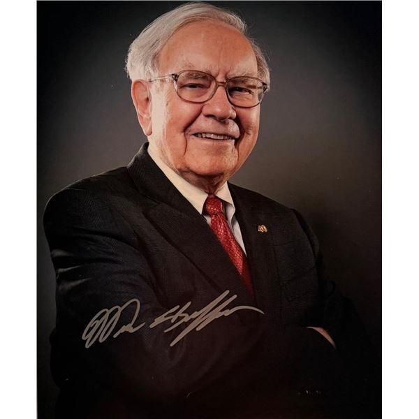 Berkshire Hathaway Warren Buffett signed photo