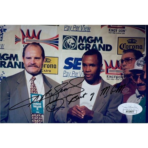 Sugar Ray Leonard Signed 4x6 Matte Photo