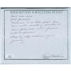 Image 1 : The Mugger Nan Martin Signed 6.5x8.5 Hand Written Note Page JSA Authenticated